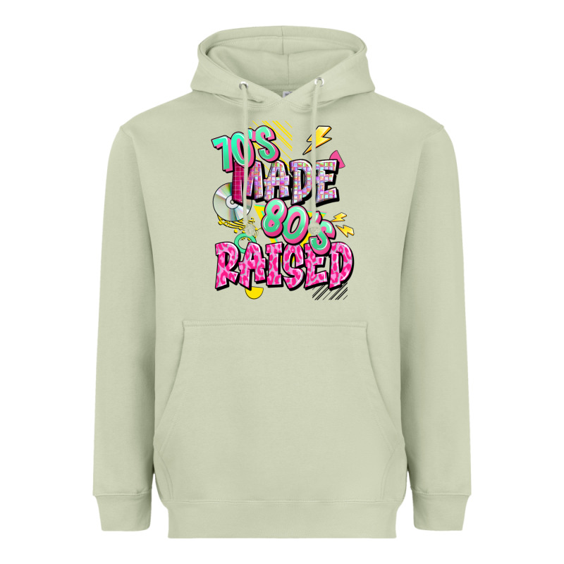 70s Made 80s Raised Heavyweight Hoodie by texasbilliewilder | Teevron