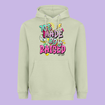 70s Made 80s Raised Heavyweight Hoodie Designed By Texasbilliewilder