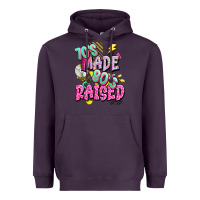 Plum 70s made 80s raised Heavyweight Hoodie - texasbilliewilder