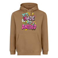 Toasted Coconut 70s made 80s raised Heavyweight Hoodie - texasbilliewilder