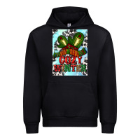 Black cozy winter with gloves and scarf Urban Hoodie - AdoDesignShop