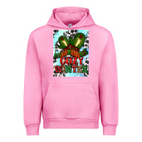 Fuchsia Pink cozy winter with gloves and scarf Urban Hoodie - AdoDesignShop