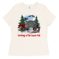 Bone greetings of the season y'all with armadillo Ladies Tee - BarkalooDesign