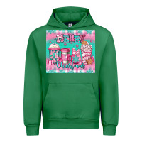 Emerald merry Christmas pink coffee Urban Hoodie - Jasminsmagicworld