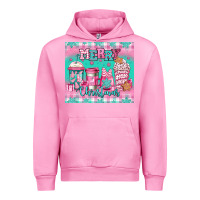 Fuchsia Pink merry Christmas pink coffee Urban Hoodie - Jasminsmagicworld