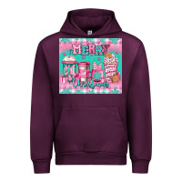 Mauve Wine merry Christmas pink coffee Urban Hoodie - Jasminsmagicworld