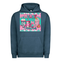 Pigment Midnight Navy merry Christmas pink coffee Urban Hoodie - Jasminsmagicworld