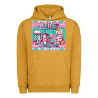Pigment Peanut Butter merry Christmas pink coffee Urban Hoodie - Jasminsmagicworld