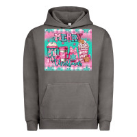 Pigment Tornado merry Christmas pink coffee Urban Hoodie - Jasminsmagicworld