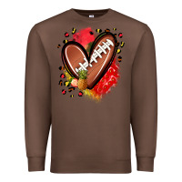 Chestnut fruits and football heart Premium Sweatshirt - Zillion Design Studio