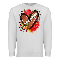 Dove Grey fruits and football heart Premium Sweatshirt - Zillion Design Studio