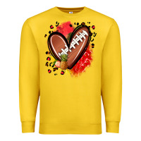 Lemon fruits and football heart Premium Sweatshirt - Zillion Design Studio