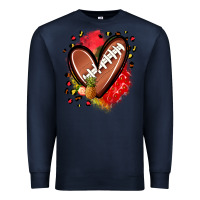 Navy fruits and football heart Premium Sweatshirt - Zillion Design Studio