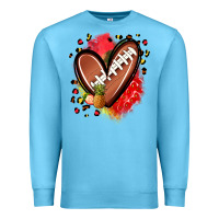 Ocean Blue fruits and football heart Premium Sweatshirt - Zillion Design Studio