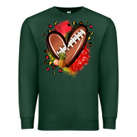 Sports Green fruits and football heart Premium Sweatshirt - Zillion Design Studio