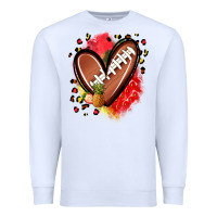 White fruits and football heart Premium Sweatshirt - Zillion Design Studio
