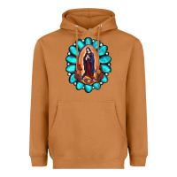 Meerkat Gemstone Lady Of Guadalupe Heavyweight Hoodie - RanaPortraitStore