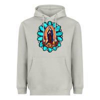 Moon Dust Gemstone Lady Of Guadalupe Heavyweight Hoodie - RanaPortraitStore