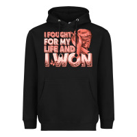 Black i fought for my life and i won uterine cancer peac Heavyweight Hoodie - texasbilliewilder