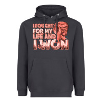 I Fought For My Life And I Won Uterine Cancer Peac Heavyweight Hoodie | Teevron