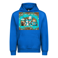 Cobalt winter snowman coffee Urban Hoodie - Jasminsmagicworld
