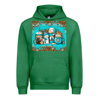 Emerald winter snowman coffee Urban Hoodie - Jasminsmagicworld