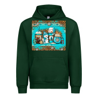 Forest Green winter snowman coffee Urban Hoodie - Jasminsmagicworld