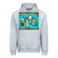 Heather Grey winter snowman coffee Urban Hoodie - Jasminsmagicworld