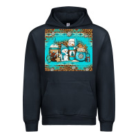 Navy winter snowman coffee Urban Hoodie - Jasminsmagicworld