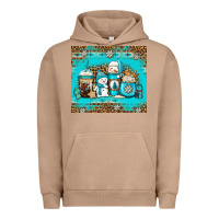 Pigment Burro winter snowman coffee Urban Hoodie - Jasminsmagicworld