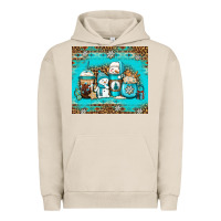Pigment French Oak winter snowman coffee Urban Hoodie - Jasminsmagicworld