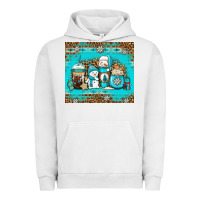 Pigment Lunar Rock winter snowman coffee Urban Hoodie - Jasminsmagicworld