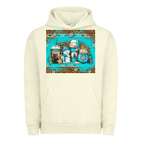 Pigment Pistachio winter snowman coffee Urban Hoodie - Jasminsmagicworld