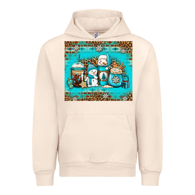 Winter Snowman Coffee Urban Hoodie by Jasminsmagicworld | Teevron