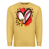 Antique Gold fruits and baseball heart Premium Sweatshirt - Zillion Design Studio