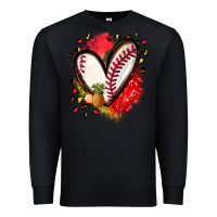 Black fruits and baseball heart Premium Sweatshirt - Zillion Design Studio