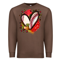 Chestnut fruits and baseball heart Premium Sweatshirt - Zillion Design Studio