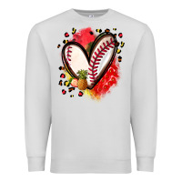 Dove Grey fruits and baseball heart Premium Sweatshirt - Zillion Design Studio