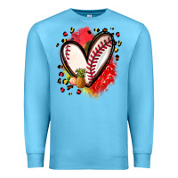 Ocean Blue fruits and baseball heart Premium Sweatshirt - Zillion Design Studio