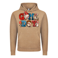 Vintage Coffee game day baseball Vintage Hoodie - AdoDesignShop