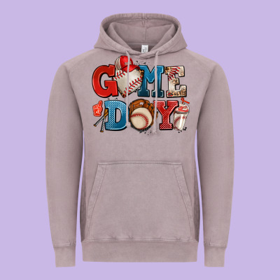 Game Day Baseball Vintage Hoodie Designed By Adodesignshop