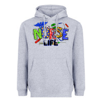 Heather Grey autism nurse life Heavyweight Hoodie - texasbilliewilder