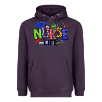 Plum autism nurse life Heavyweight Hoodie - texasbilliewilder