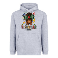 Heather Grey registrar life afro messy bun Heavyweight Hoodie - texasbilliewilder