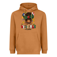 Meerkat registrar life afro messy bun Heavyweight Hoodie - texasbilliewilder