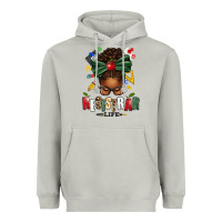 Moon Dust registrar life afro messy bun Heavyweight Hoodie - texasbilliewilder