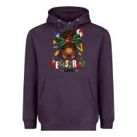 Plum registrar life afro messy bun Heavyweight Hoodie - texasbilliewilder