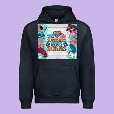 This Superhero Wears Scrubs Tumbler Urban Hoodie Designed By Bundleandbundleshop