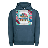 Pigment Midnight Navy this superhero wears scrubs tumbler Urban Hoodie - BundleAndBundleShop