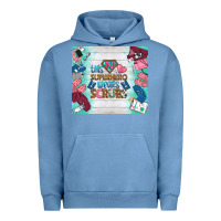 Pigment Pebble Blue this superhero wears scrubs tumbler Urban Hoodie - BundleAndBundleShop